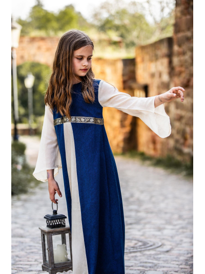 Trollfelsen Mittelalter Gewandung Leonardo Carbone Kinderkleid Piccola Donna Blau Natur5 Trollfelsen Mittelalter Gewandung Leonardo Carbone Kinderkleid Piccola Donna Blau Natur5